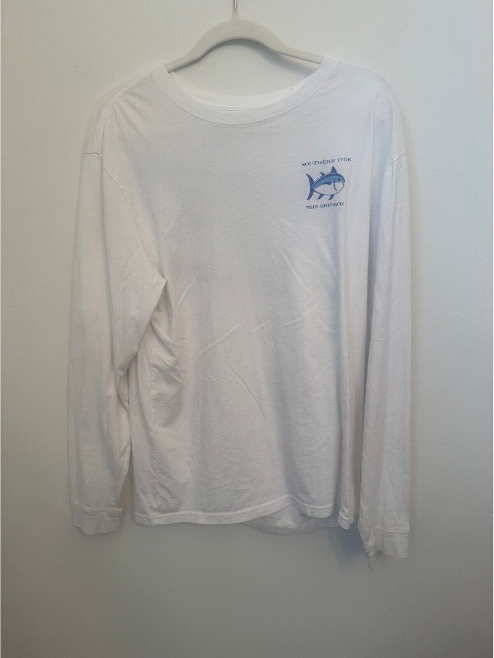 Southern Tide white Skipjack long sleeve T-shirt